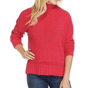 New Directions Chenille XL Sweater. Pink Rose. Turtleneck Pullover. MRSP$54.